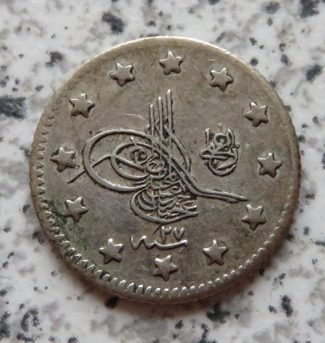  Osmanisches Reich 1 Kurush AH1293/27 (1901)   
