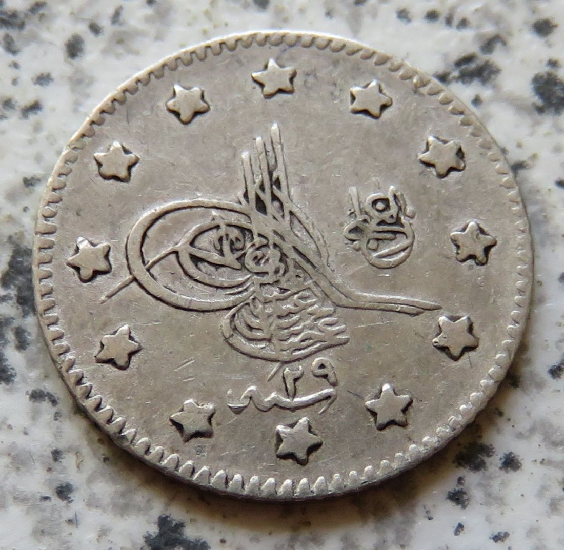  Osmanisches Reich 1 Kurush AH1293/29 (1903)   