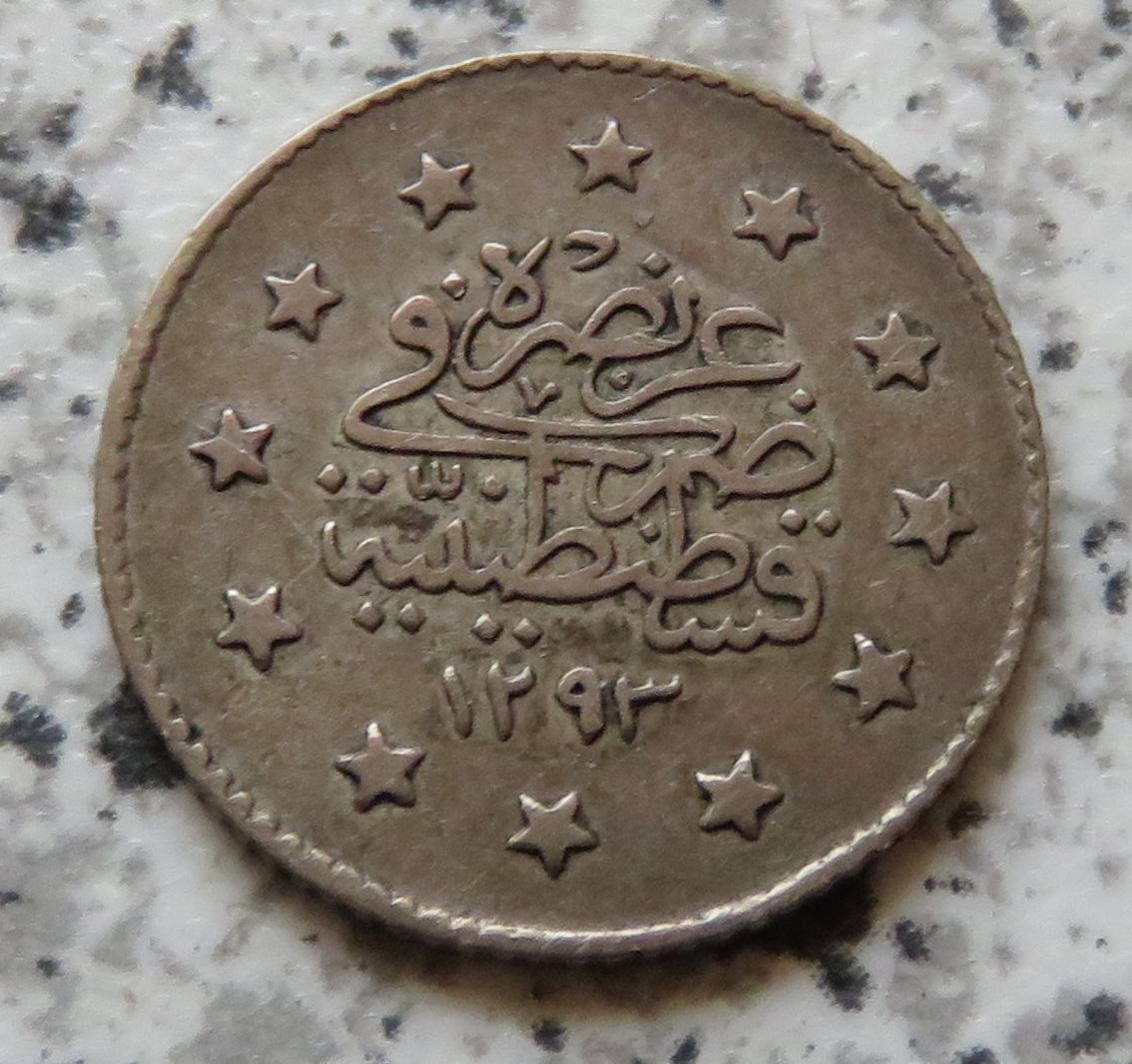 Osmanisches Reich 1 Kurush AH1293/29 (1903)   