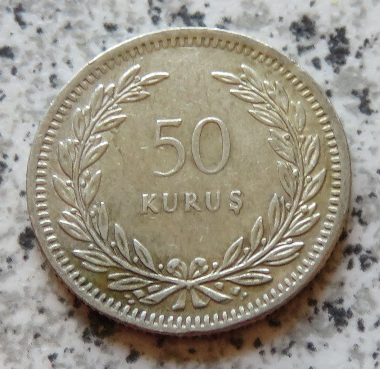  Türkei 50 Kurus 1947, Silber   