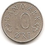  Dänemark 10 Ore 1978 #205   
