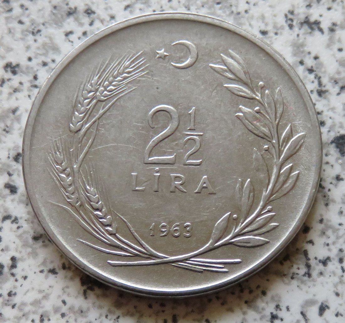  Türkei 2,5 Lira 1963   
