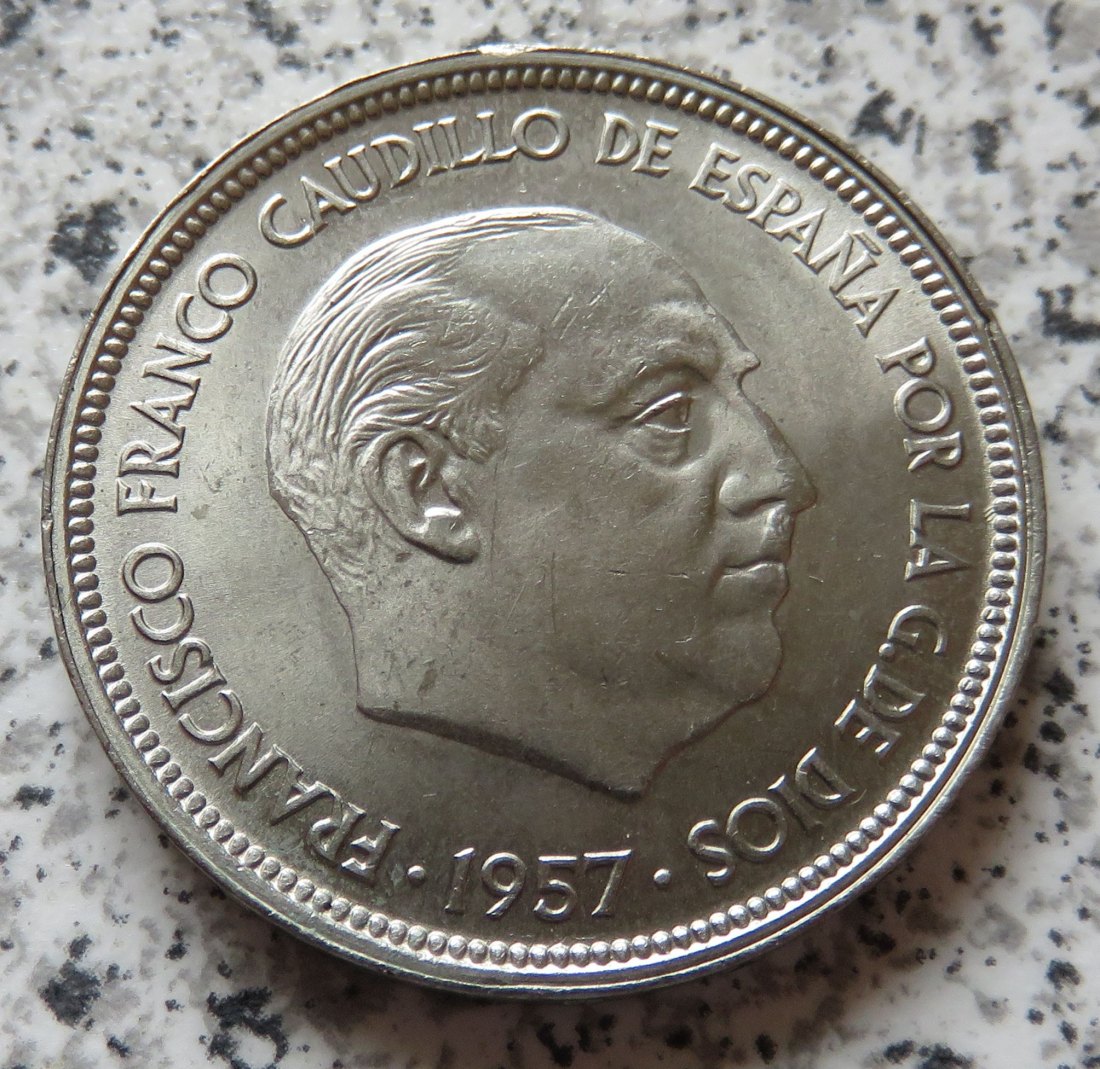  Spanien 50 Pesetas 1957, Sternchen 60   