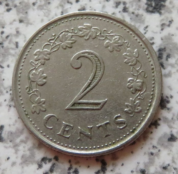  Malta 2 Cents 1972   