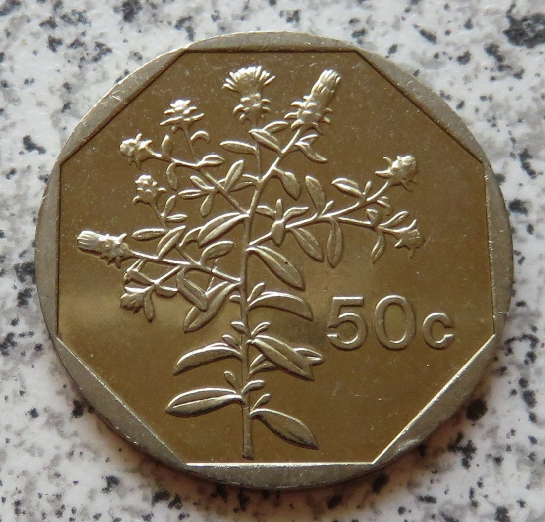  Malta 50 Cents 2005   