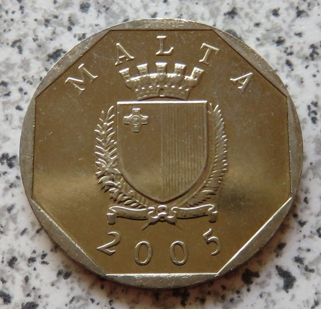  Malta 50 Cents 2005   
