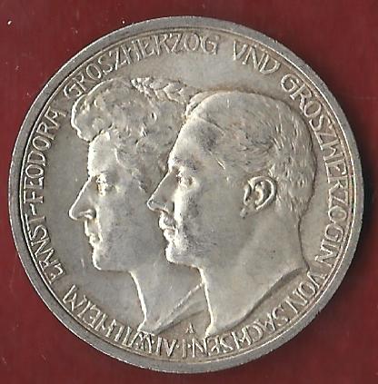  Sachsen Sachsen-Weimar-Eisenach 3 Mark 1910 A vz-st Münzankauf Koblenz Frank Maurer AK 50   