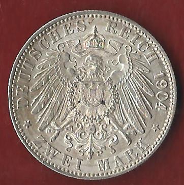  Bremen 2 Mark 1904 Münzankauf Koblenz Frank Maurer AK 54   