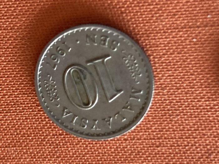 Münze Münzen Umlaufmünze Malaysia 10 Sen 1967