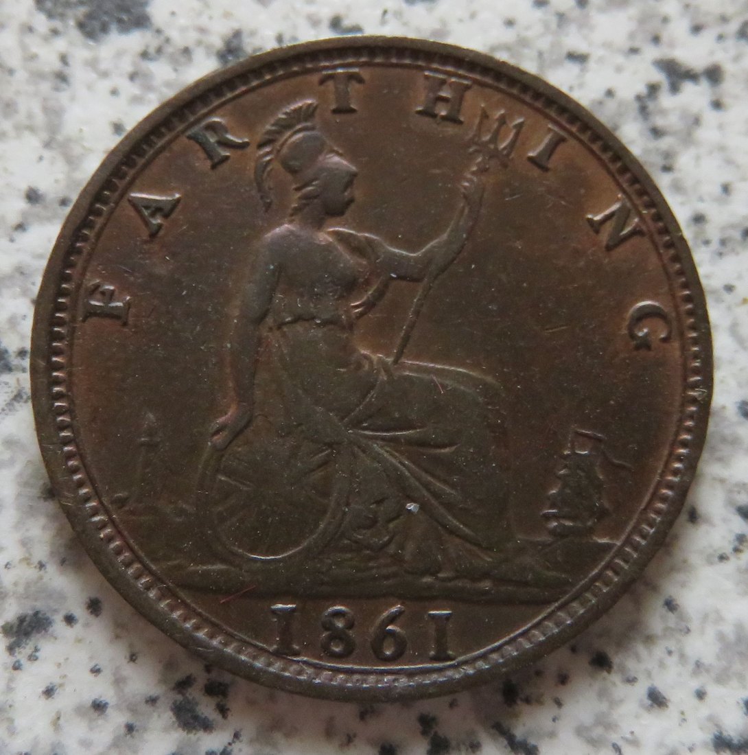  Großbritannien Farthing 1861   
