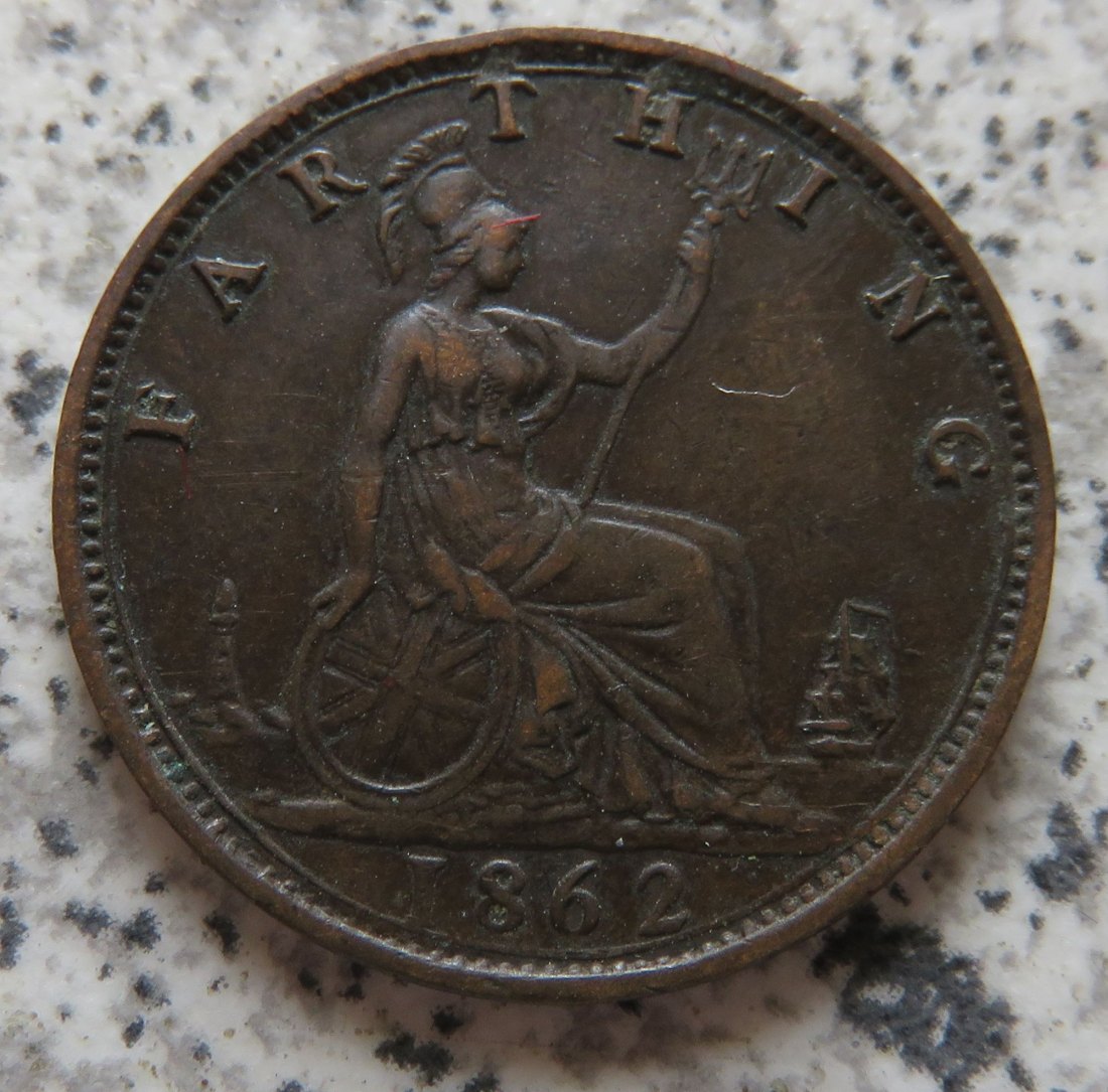  Großbritannien Farthing 1862   