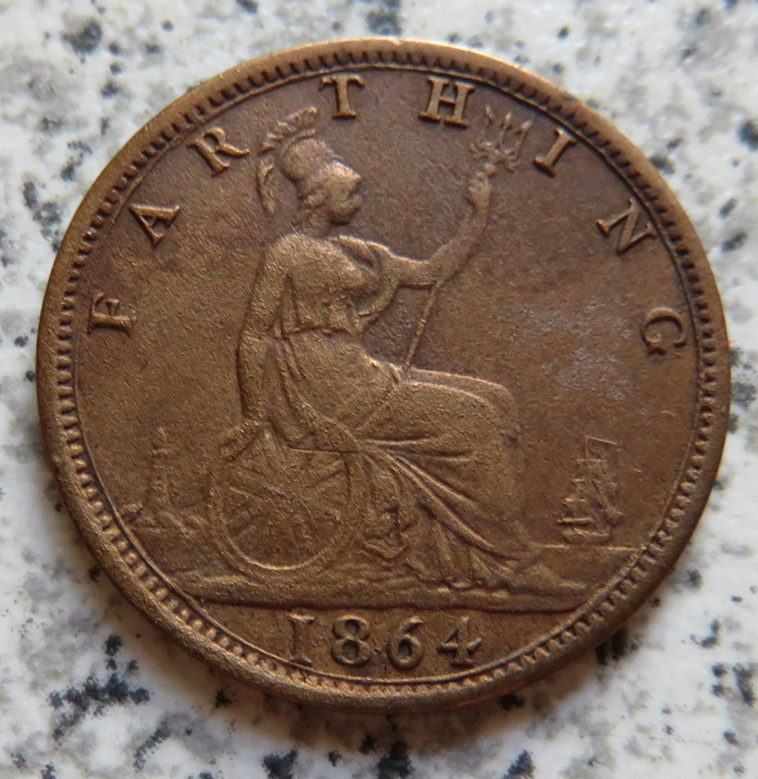  Großbritannien Farthing 1864   