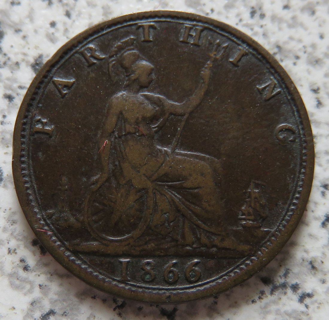  Großbritannien Farthing 1866   