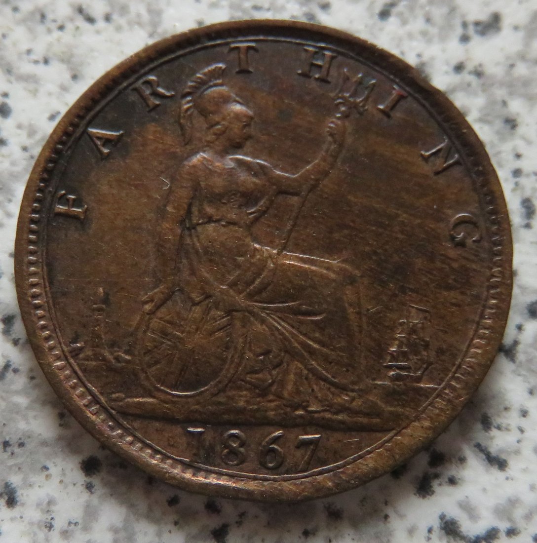  Großbritannien Farthing 1867   