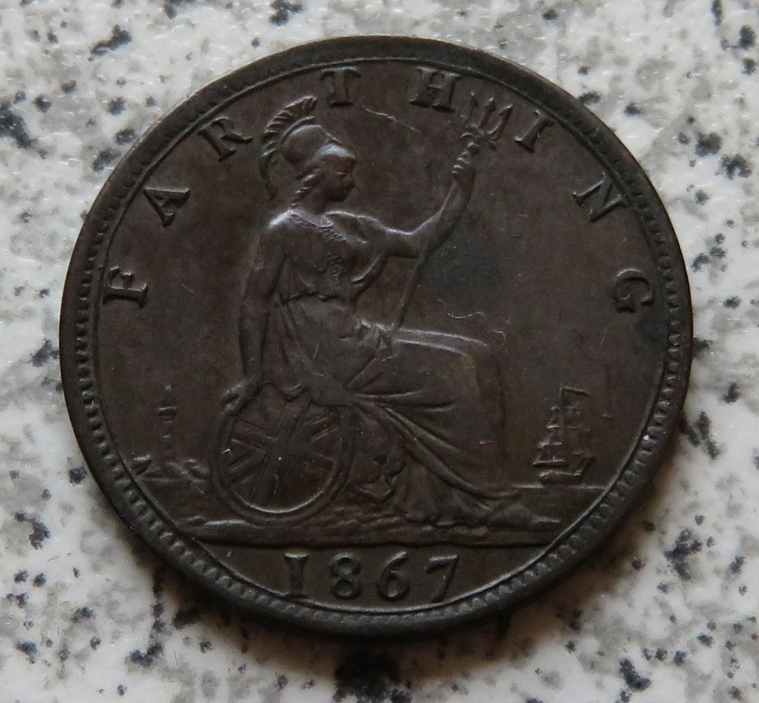  Großbritannien Farthing 1867   