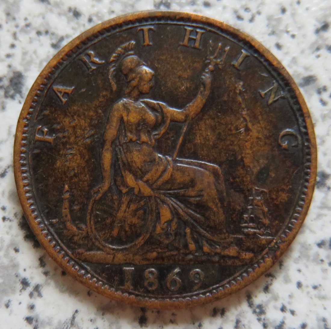  Großbritannien Farthing 1869   
