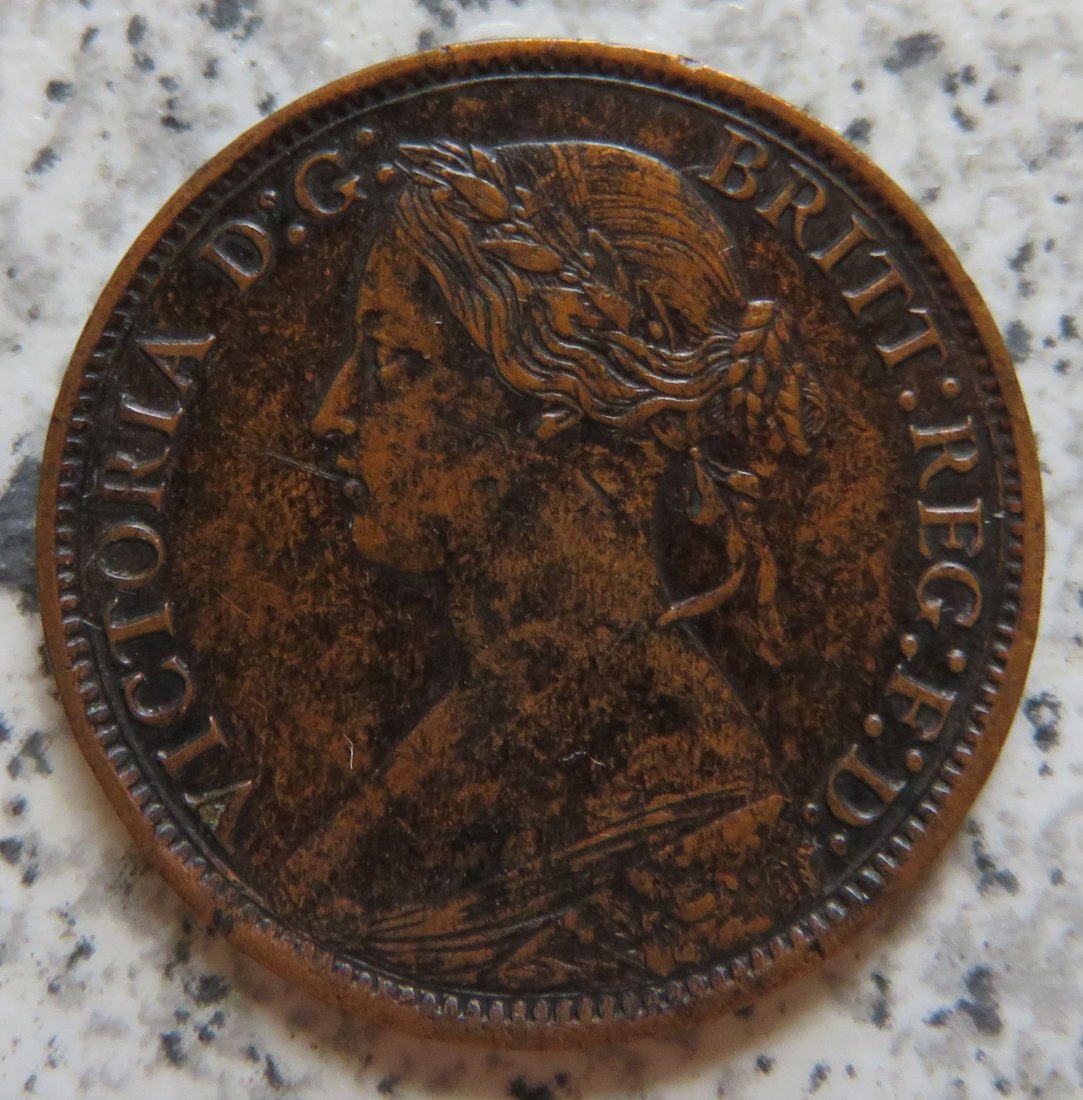 Großbritannien Farthing 1869   