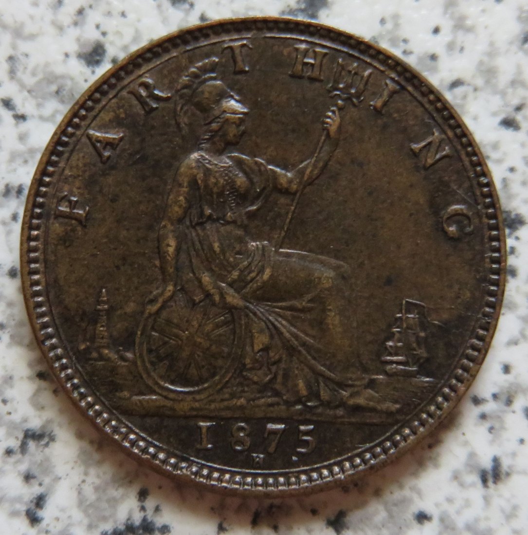  Großbritannien Farthing 1875 H   