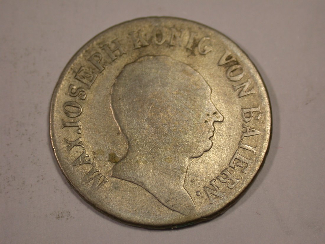  J03 Bayern  6 Kreuzer  1813 in s/ss     Originalbilder   