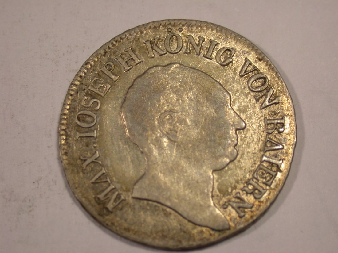  J03 Bayern  6 Kreuzer  1822 in ss     Originalbilder   