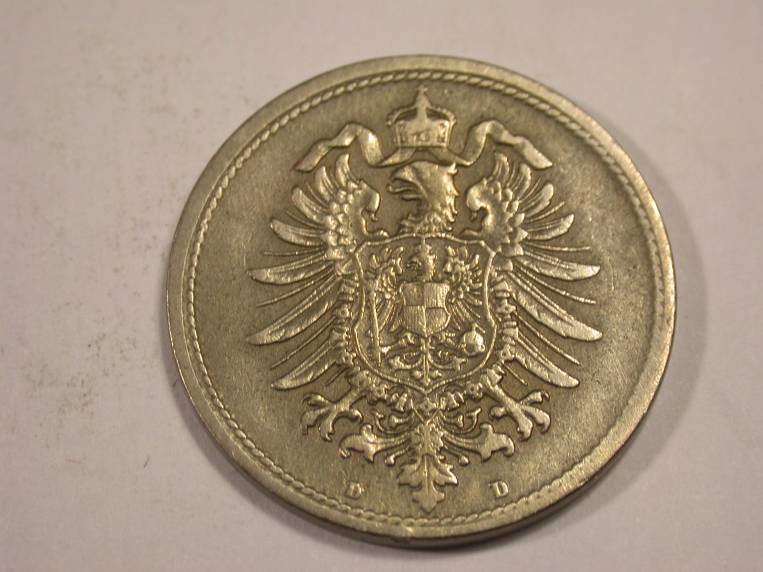  J03  KR  10 Pfennig  1873 D in f.ss  Originalbilder   