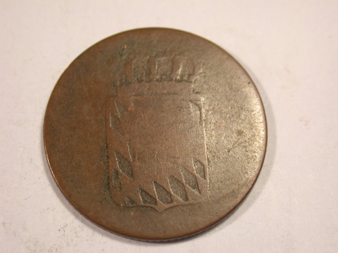  J03  Bayern  2 Pfennig 1835 in s/ss  Originalbilder   