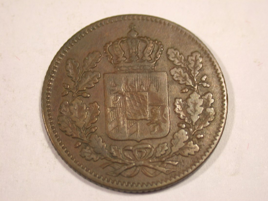  J03  Bayern  2 Pfennig 1844 in ss,leichte Kratzer  Originalbilder   
