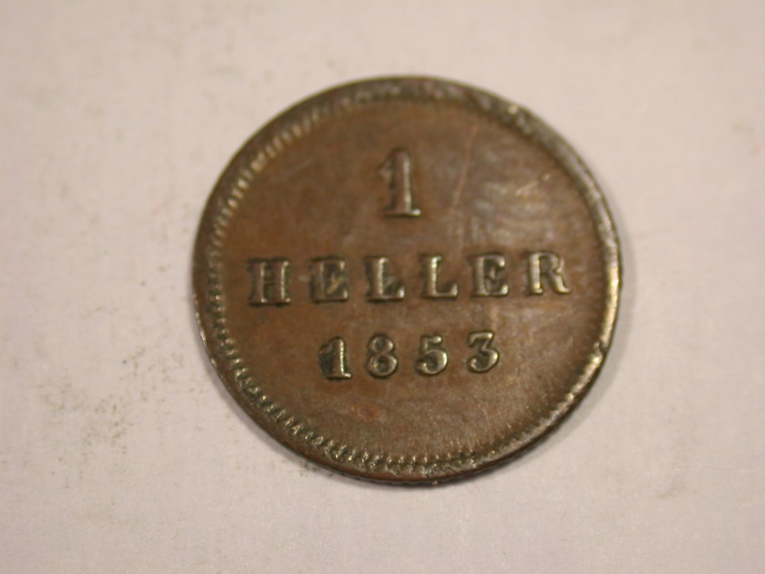 J03 Bayern 1 Heller 1853 in ss Originalbilder