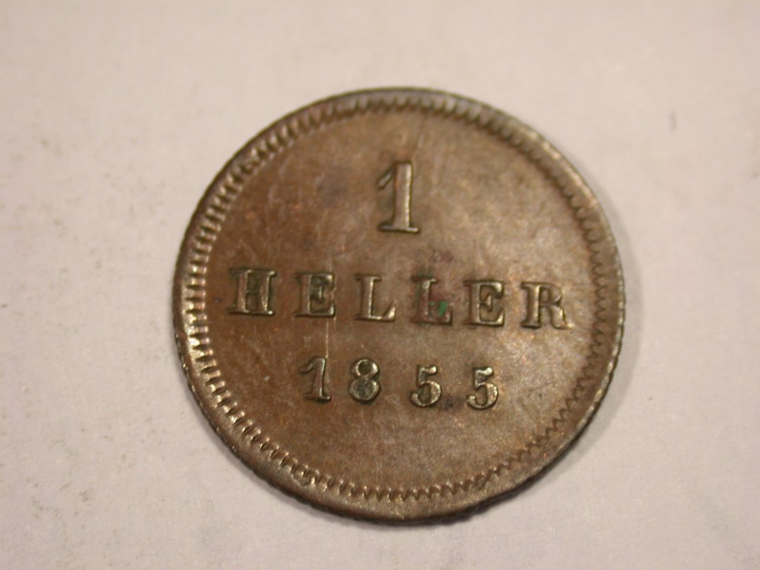 J03 Bayern 1 Heller 1855 in ss-vz Originalbilder