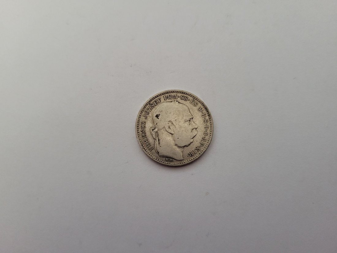  1 Korona 1894 á 4,17g fein Ag Kronenwährung Ungarn Franz Joseph I. Spittalgold9800 (1277   