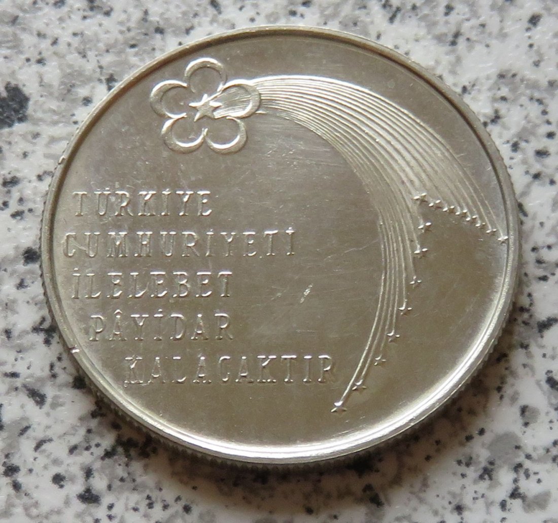  Türkei 50 Lira 1973, Silber   