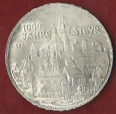  Österreich 500 Schilling 1980 35 Euro Nennwert Münzankauf Koblenz Frank Maurer AK 61   