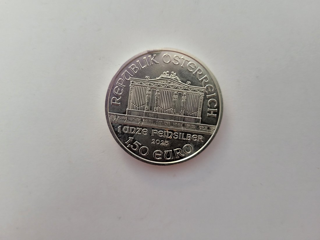  Philharmoniker 2025 1 OZ Unze silber 999 Randfehler Österreich Spittalgold9800 (1248   