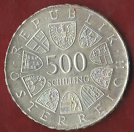  Österreich 500 Schilling 1981 35 Euro Nennwert Münzankauf Koblenz Frank Maurer AK 63   