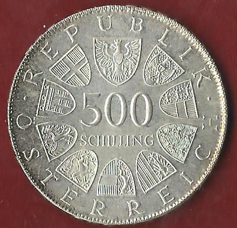  Österreich 500 Schilling 1981 35 Euro Nennwert Münzankauf Koblenz Frank Maurer AK 65   