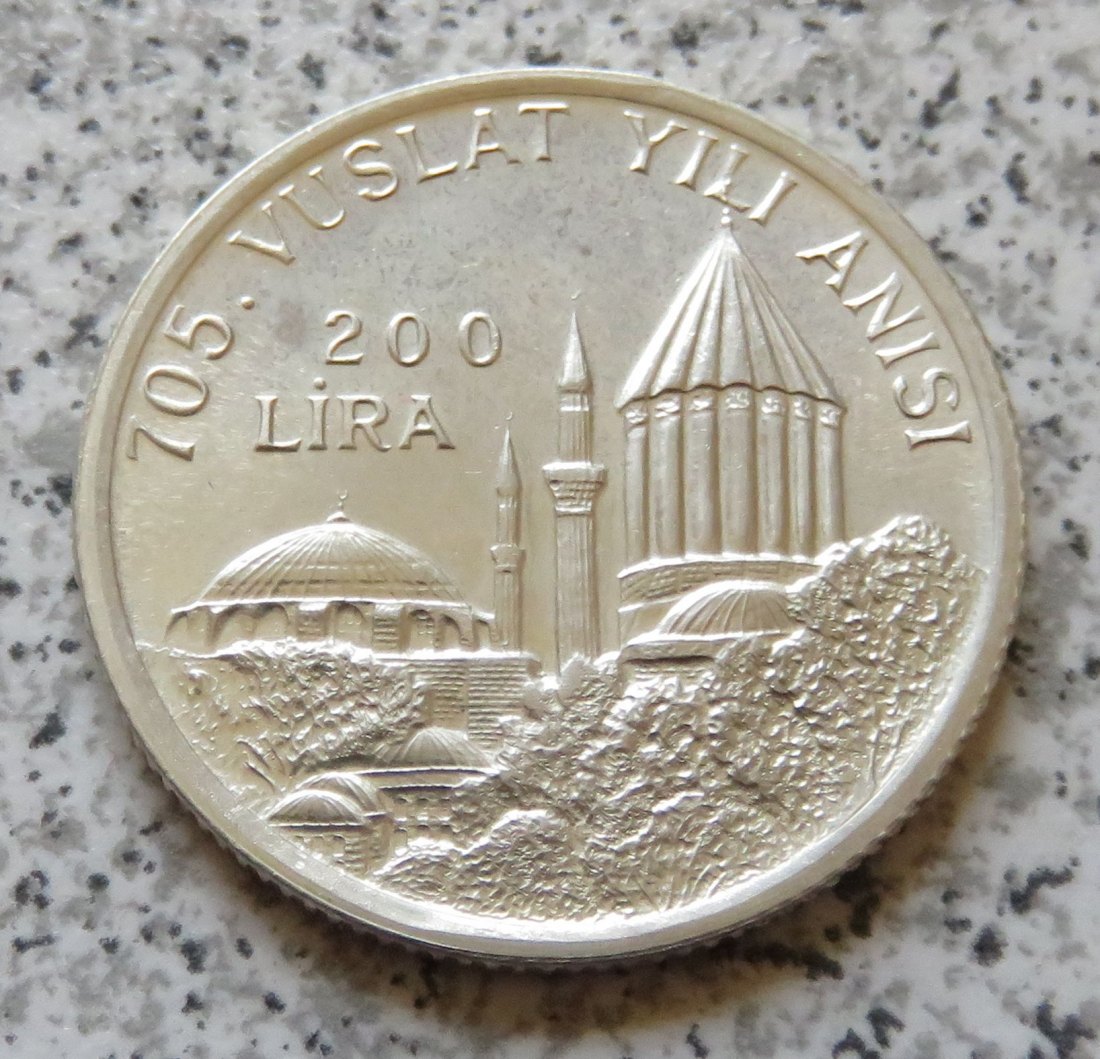 Türkei 200 Lira 1978, Silber   