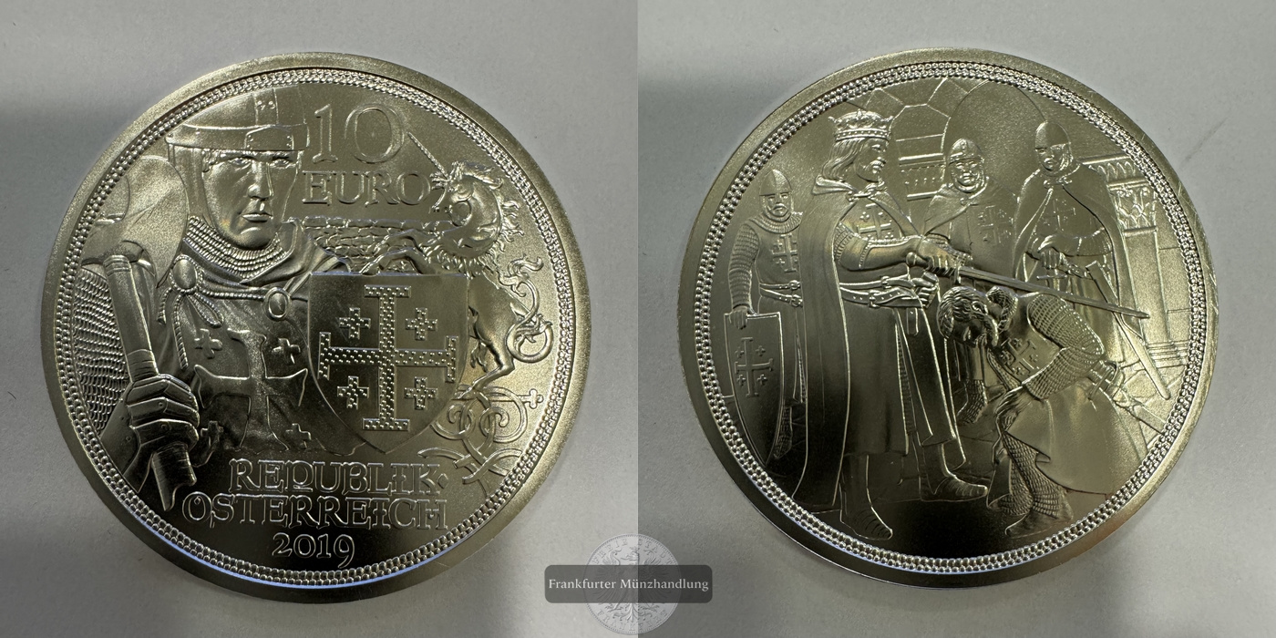  Österreich 10 Euro 2019 Abenteuer FM-Frankfurt KM#3293a Feinsilber: 15,6g   