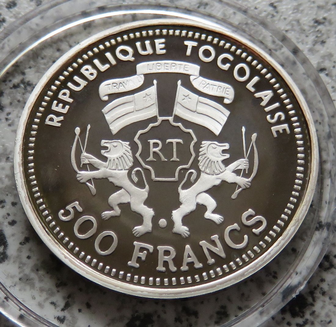  Togo 500 Francs 2000 Albert Einstein   
