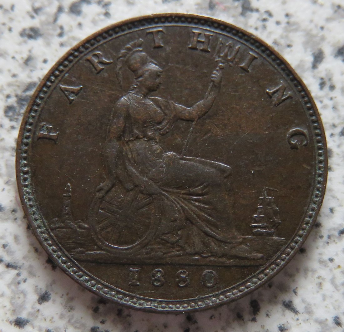  Großbritannien 1 Farthing 1880   
