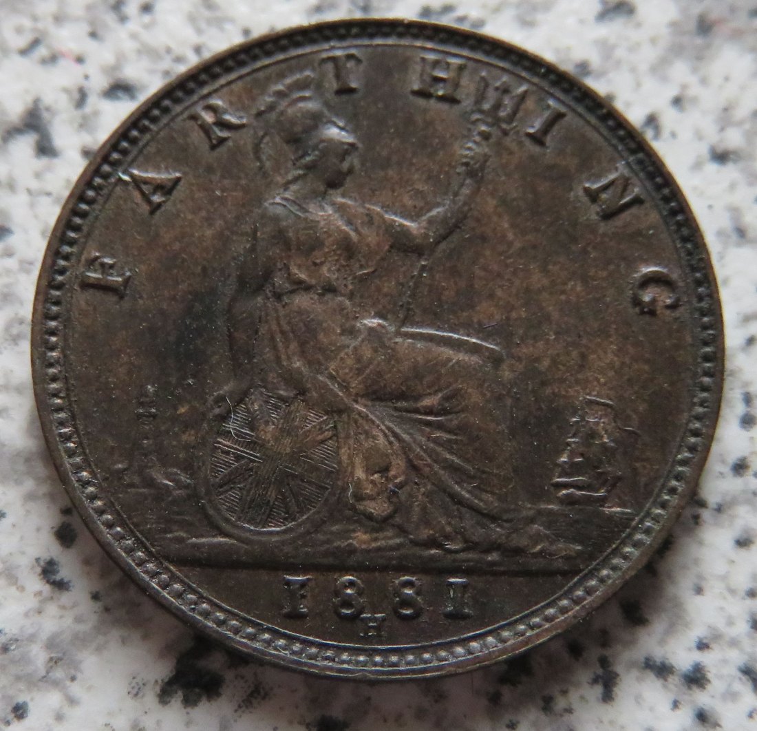  Großbritannien 1 Farthing 1881 H   