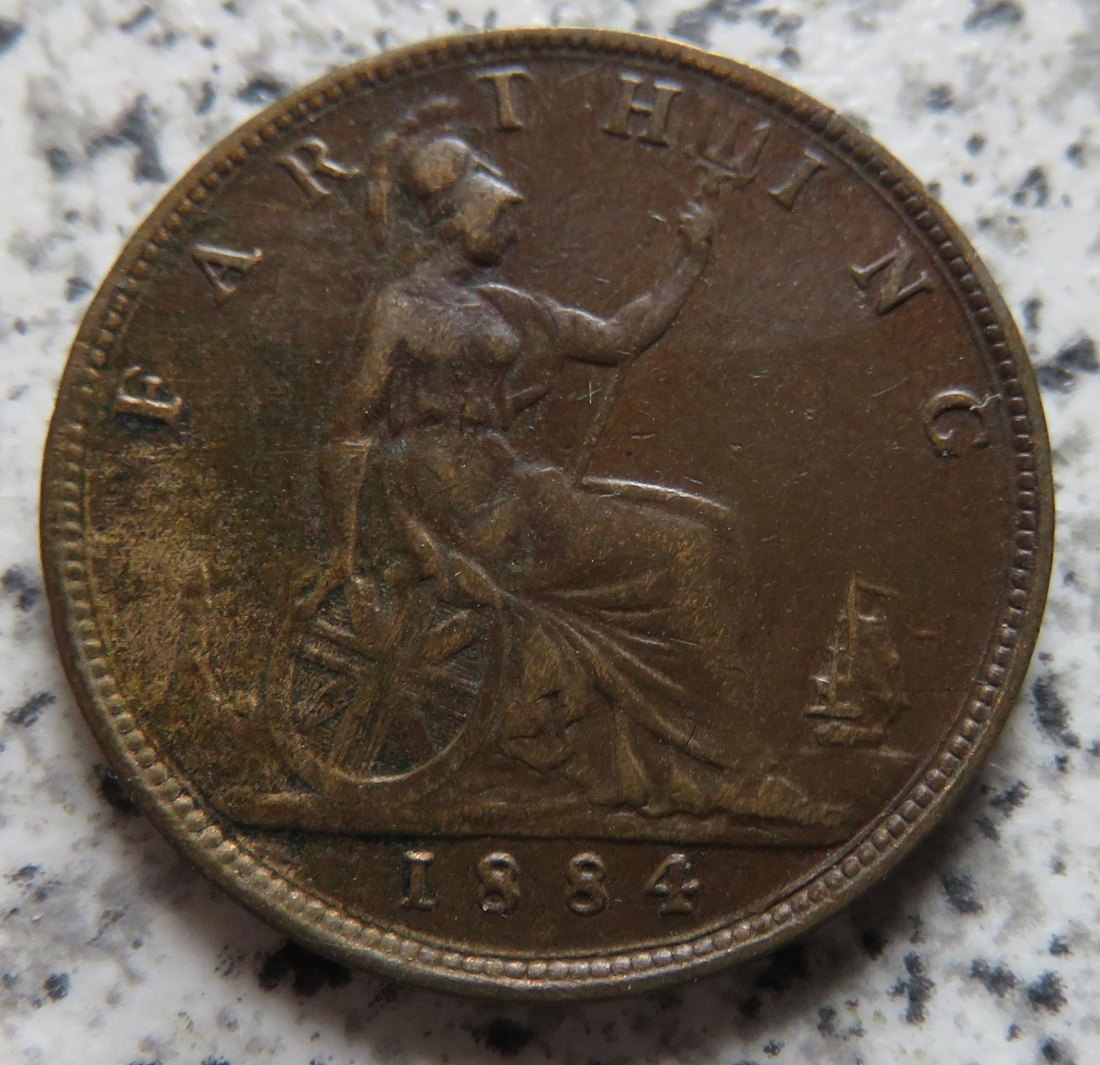  Großbritannien 1 Farthing 1884   