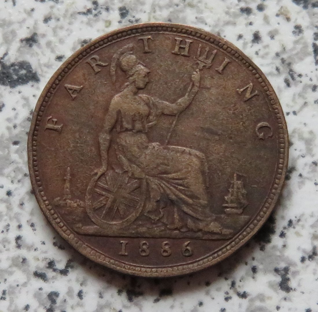  Großbritannien 1 Farthing 1886   