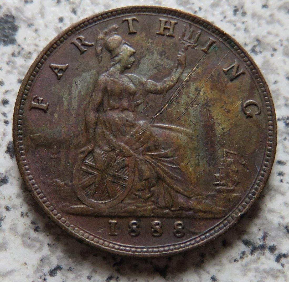  Großbritannien 1 Farthing 1888   