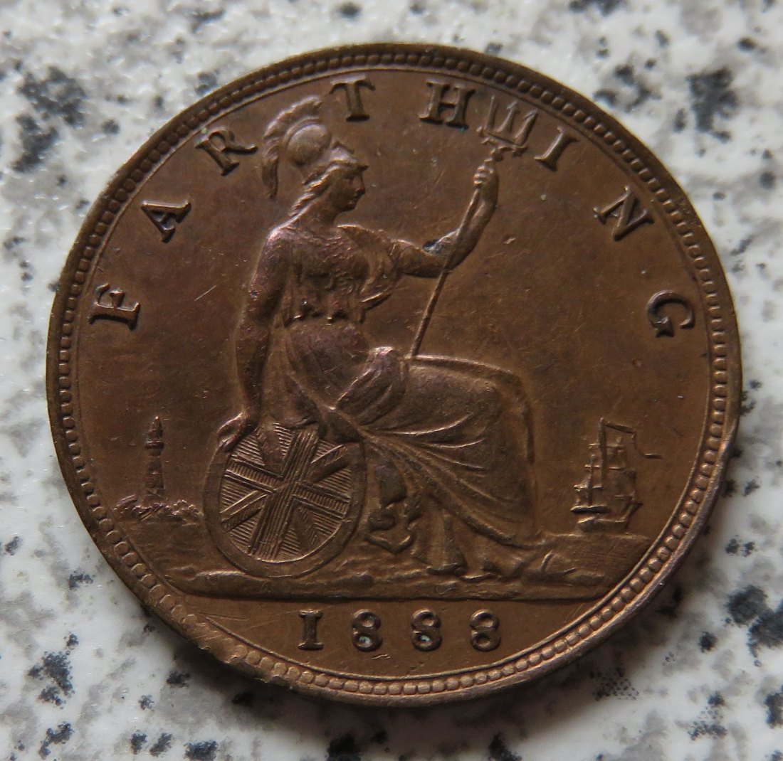  Großbritannien 1 Farthing 1888   