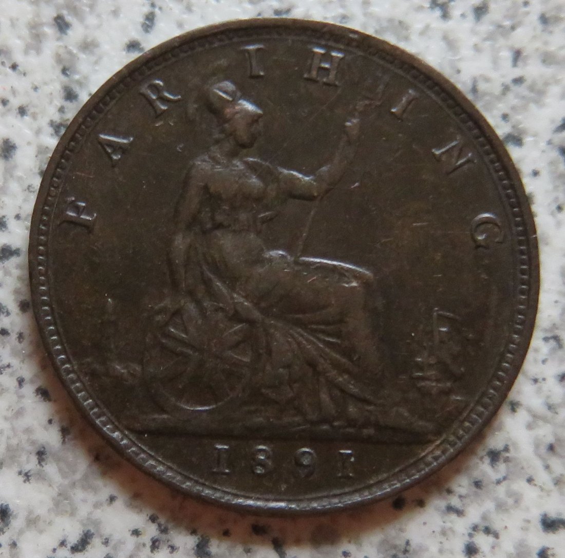  Großbritannien 1 Farthing 1891   