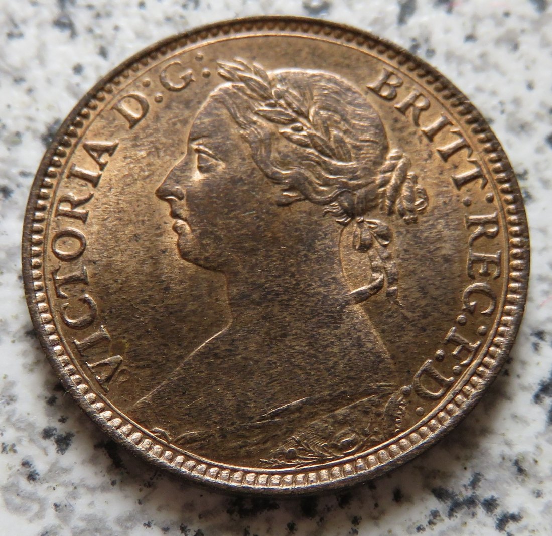  Großbritannien 1 Farthing 1893, Erhaltung   