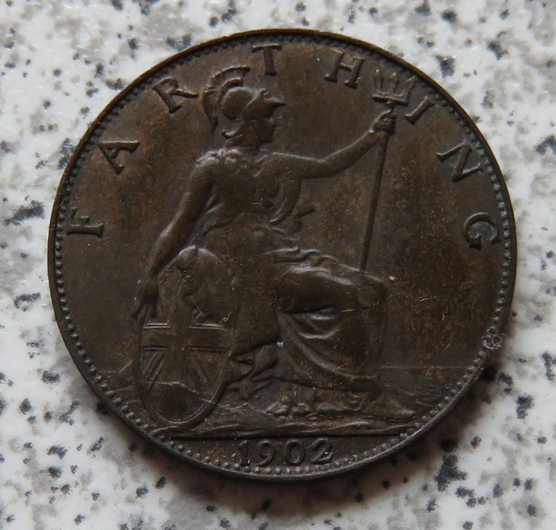  Großbritannien 1 Farthing 1902   