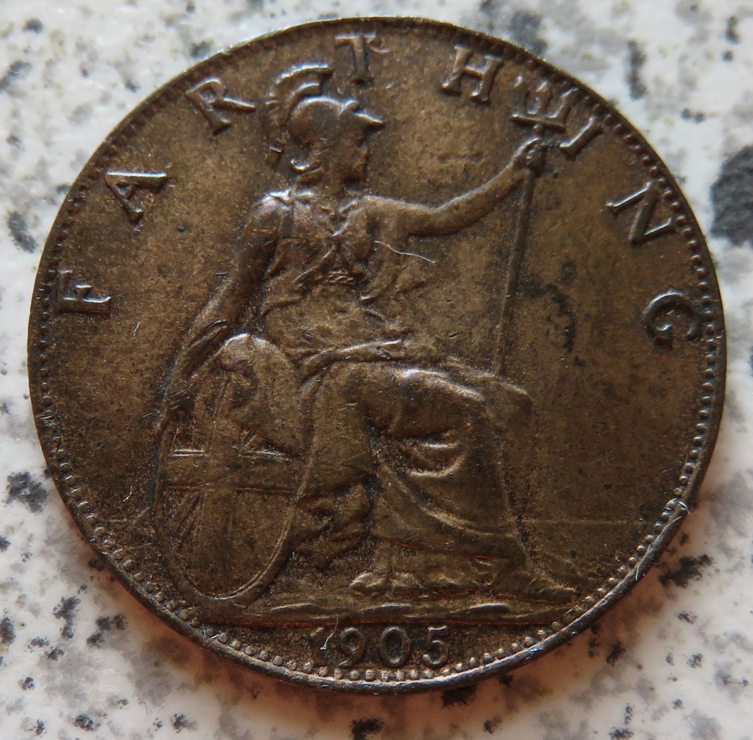  Großbritannien 1 Farthing 1905   