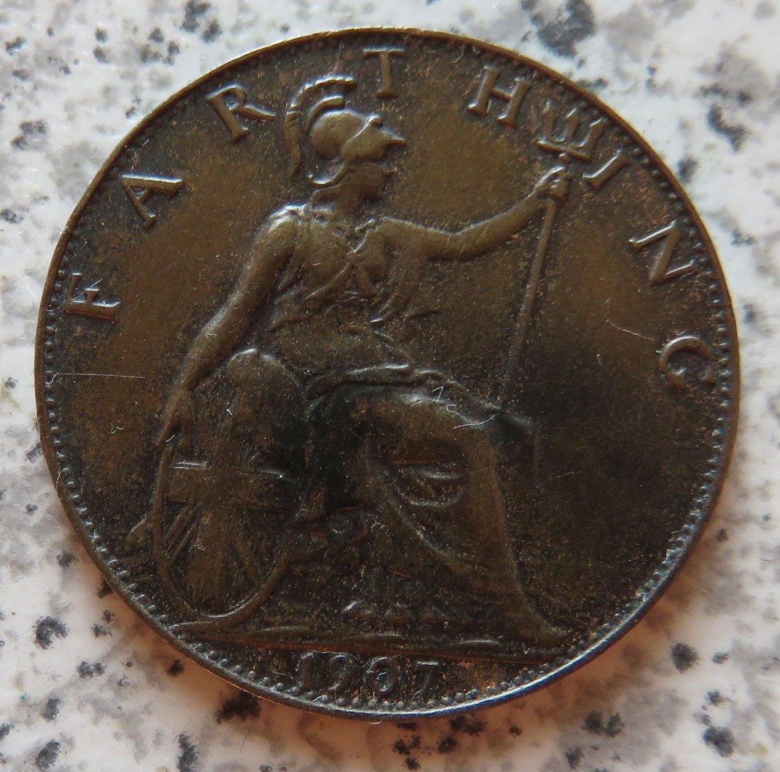  Großbritannien 1 Farthing 1907   