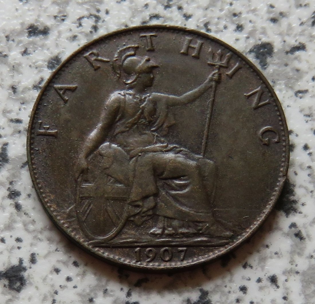  Großbritannien 1 Farthing 1907   
